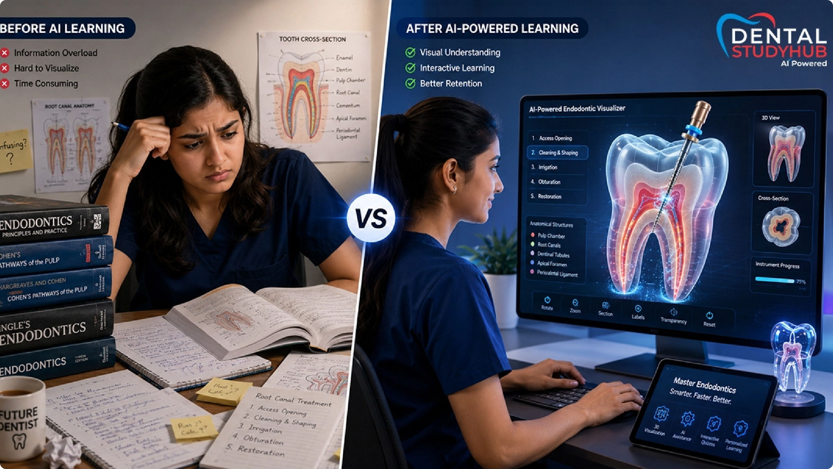 Why So Many BDS Students Struggle With Endodontics and How AI-Powered Visual Learning Makes It Easier